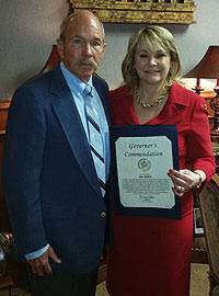 Jim Dillon and Governor Mary Fallin